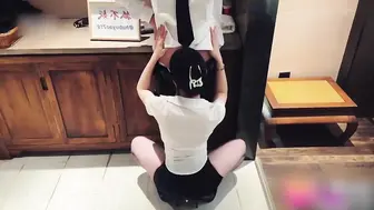 超颜值极品女神〖狐不妖〗带性感母狗秘书出差黑丝诱惑无套内射，性感黑丝小高跟LO包臀裙，优雅气质尤物小骚货